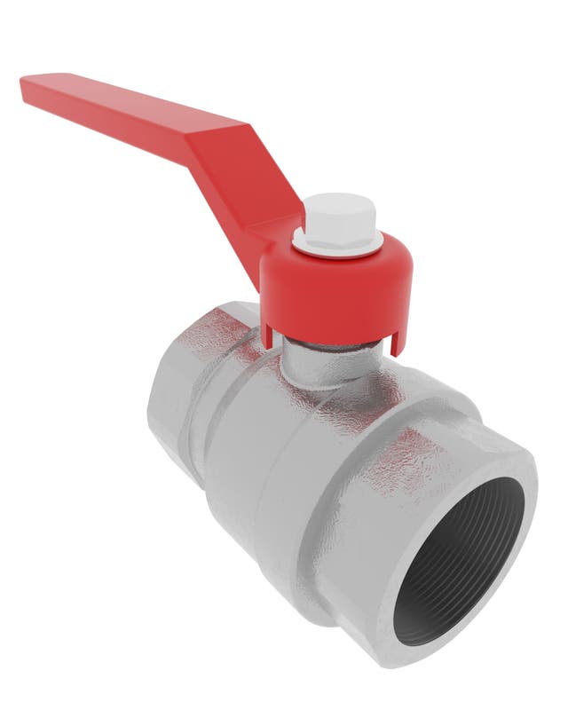 Product image of BALL VALVE 2-PCE ALL FEMALE, LEVER, BRASS/BRASS/PTFE